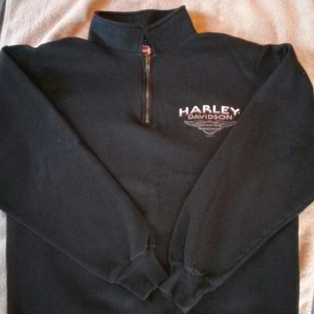 HD 1/4 zip sweatshirt black